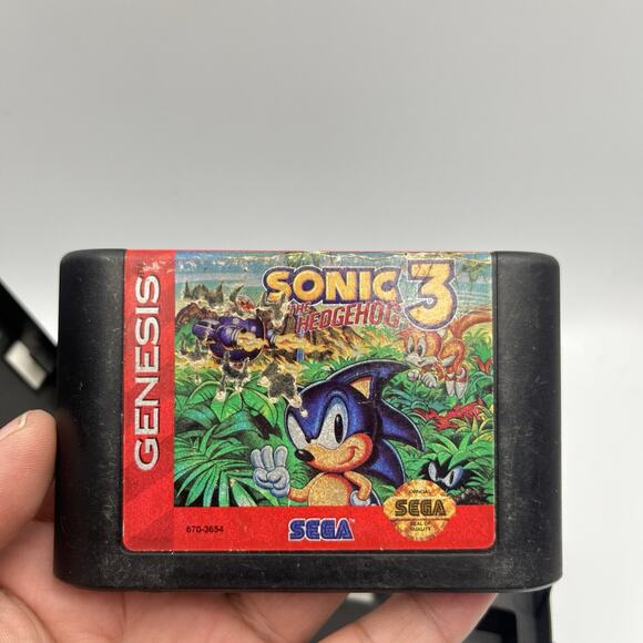 Sonic the Hedgehog 3 (Sega Genesis, 1994) Authentic With Box Tested & Works main image 0